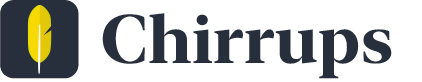 Chirrups logo, identify birds by song